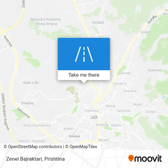 Zenel Bajraktari map