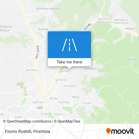 Florim Rushiti map