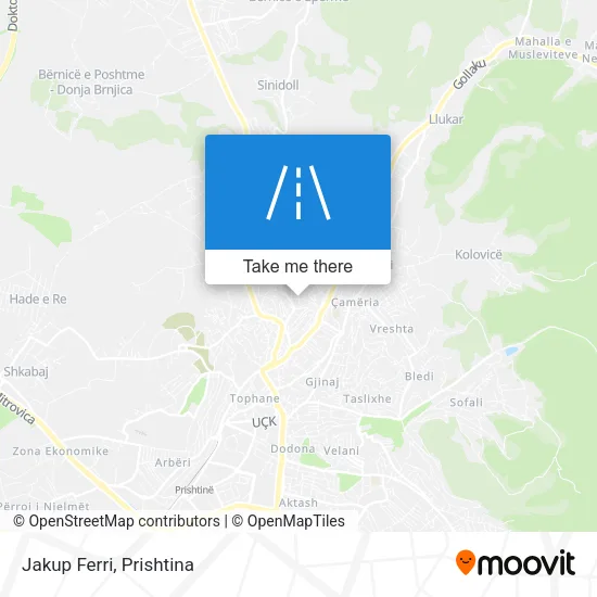 Jakup Ferri map