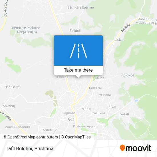 Tafil Boletini map