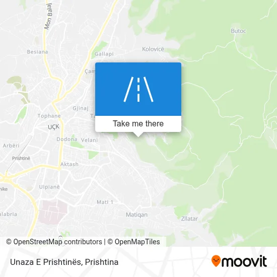 Unaza E Prishtinës map