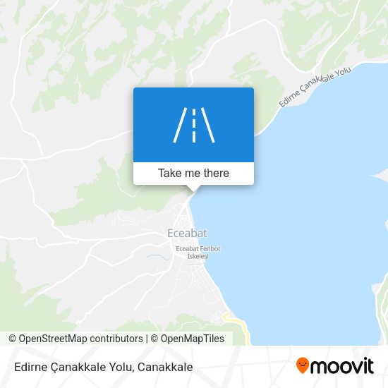 Edirne Çanakkale Yolu map