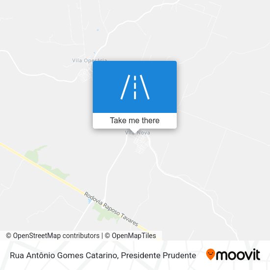 Rua Antônio Gomes Catarino map