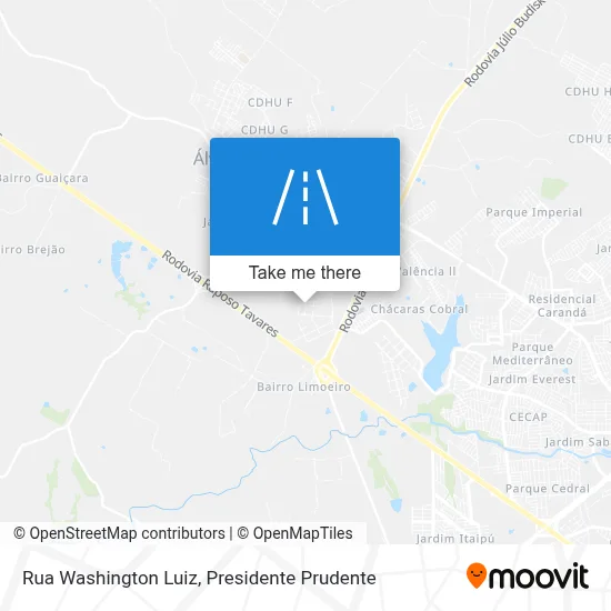Rua Washington Luiz map