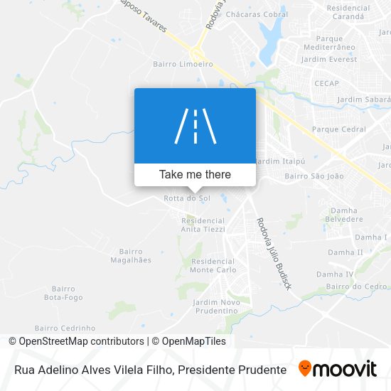 Rua Adelino Alves Vilela Filho map