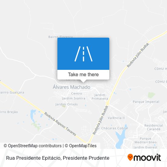 Rua Presidente Epitácio map