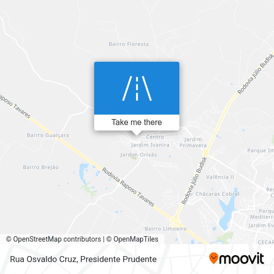 Rua Osvaldo Cruz map