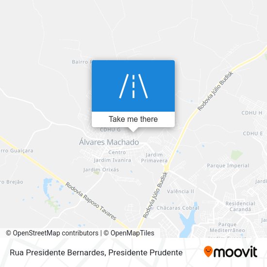 Rua Presidente Bernardes map