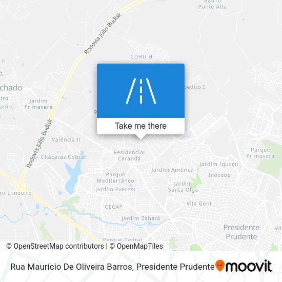 Rua Maurício De Oliveira Barros map
