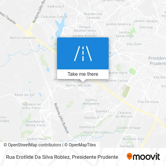Rua Erotilde Da Silva Roblez map