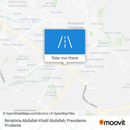 Rotatória Abdallah Khalil Abdallah map