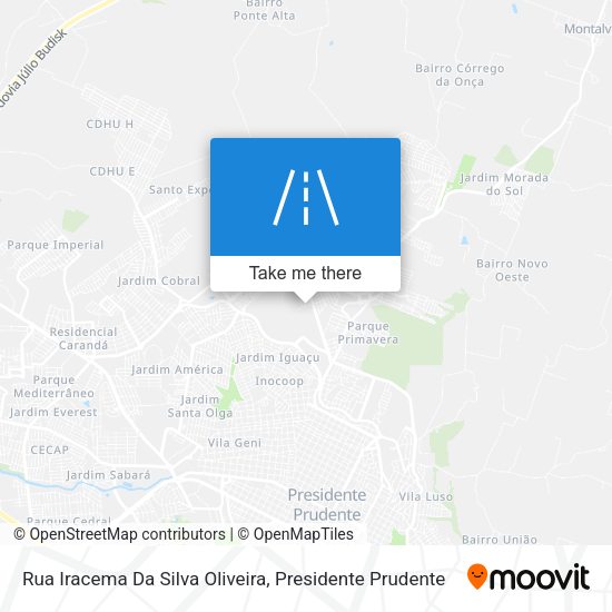 Rua Iracema Da Silva Oliveira map