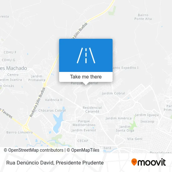 Rua Denúncio David map