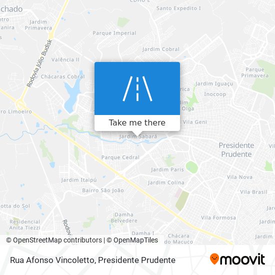 Rua Afonso Vincoletto map