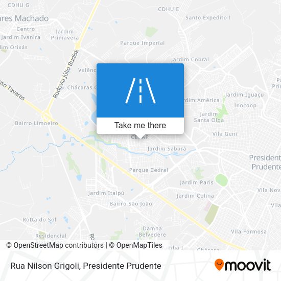 Rua Nilson Grigoli map