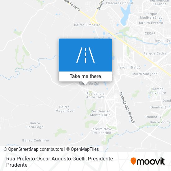 Rua Prefeito Oscar Augusto Guelli map