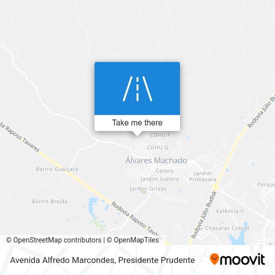 Avenida Alfredo Marcondes map