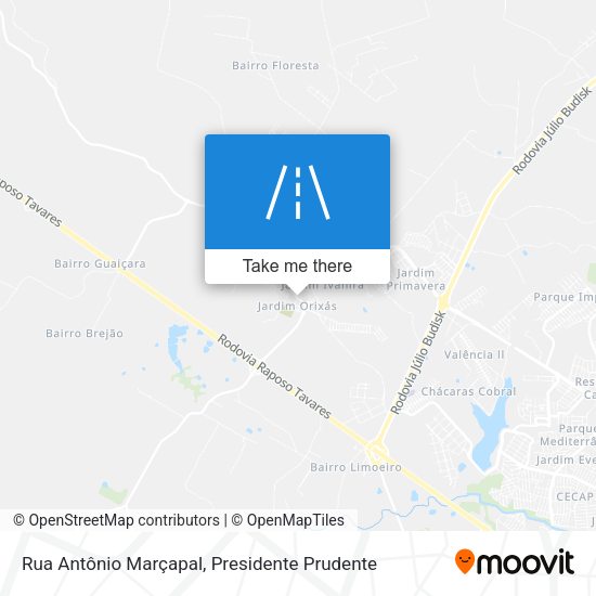 Rua Antônio Marçapal map