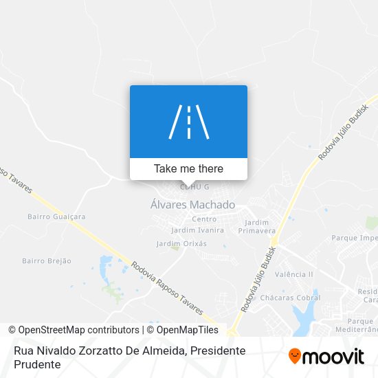 Rua Nivaldo Zorzatto De Almeida map