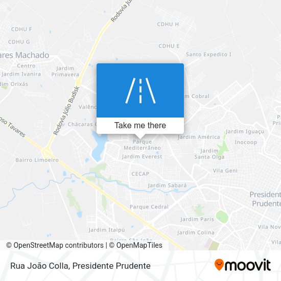 Rua João Colla map