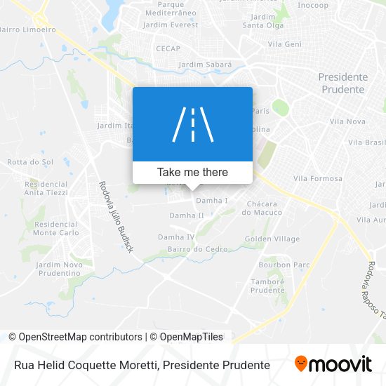 Rua Helid Coquette Moretti map