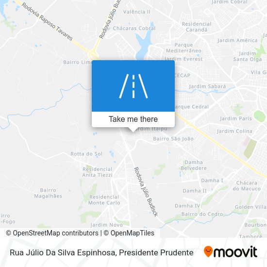 Rua Júlio Da Silva Espinhosa map