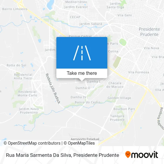 Rua Maria Sarmenta Da Silva map