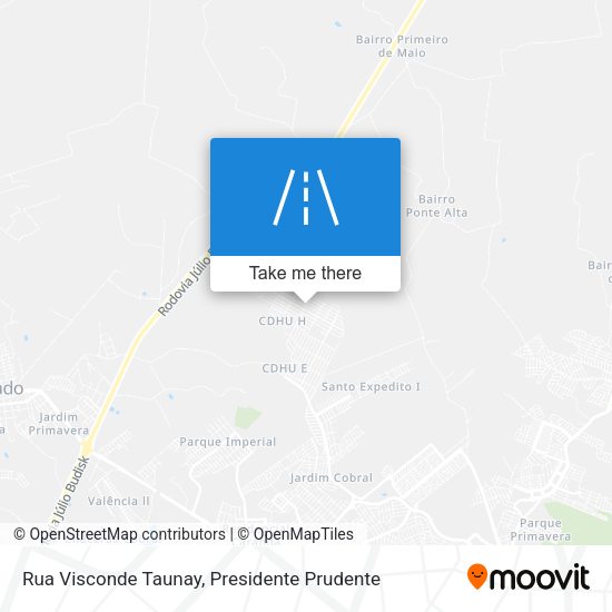 Rua Visconde Taunay map