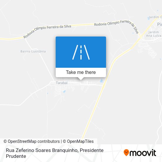 Rua Zeferino Soares Branquinho map