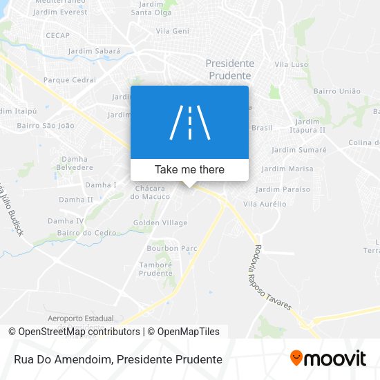 Rua Do Amendoim map
