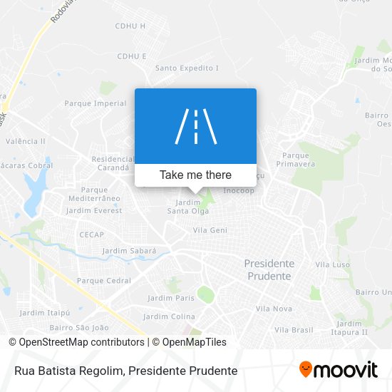 Rua Batista Regolim map