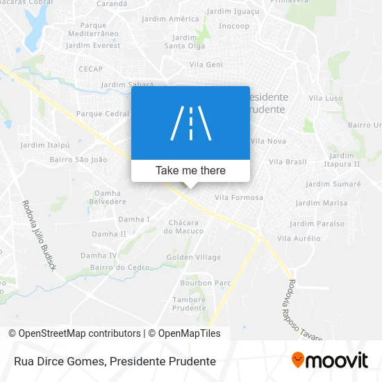 Rua Dirce Gomes map