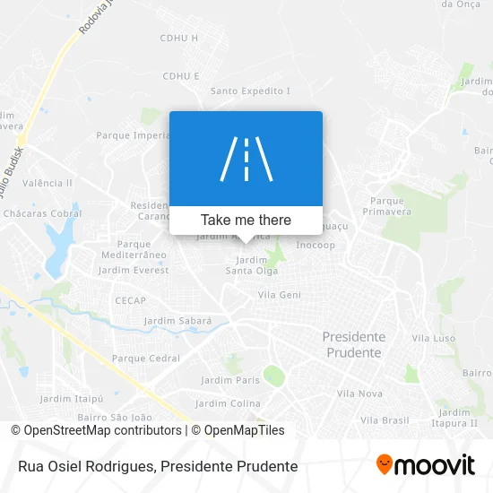 Rua Osiel Rodrigues map