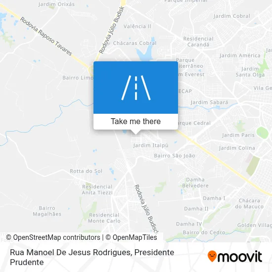 Rua Manoel De Jesus Rodrigues map