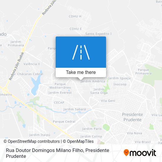 Rua Doutor Domingos Milano Filho map