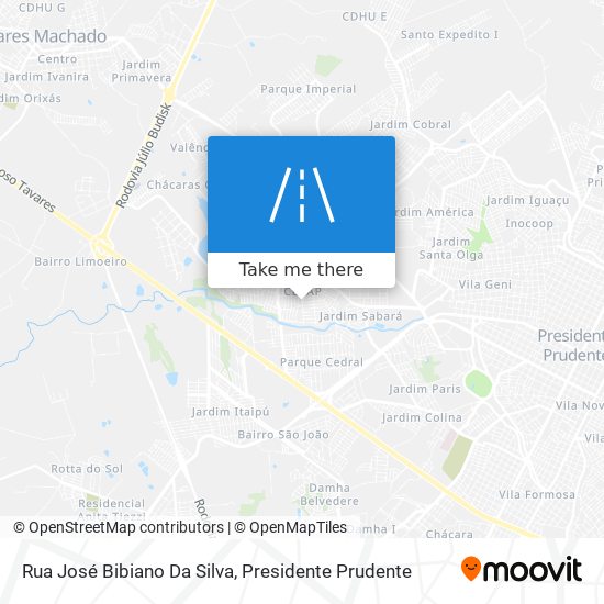 Rua José Bibiano Da Silva map