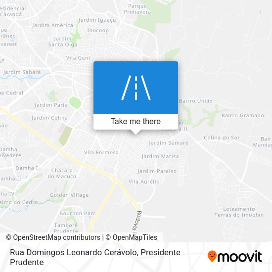 Rua Domingos Leonardo Cerávolo map