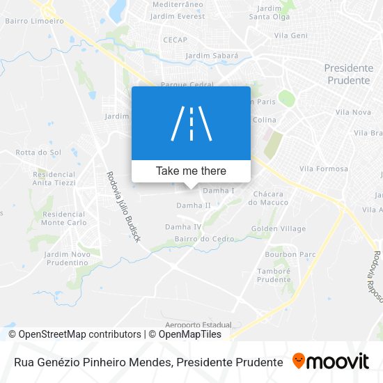 Rua Genézio Pinheiro Mendes map