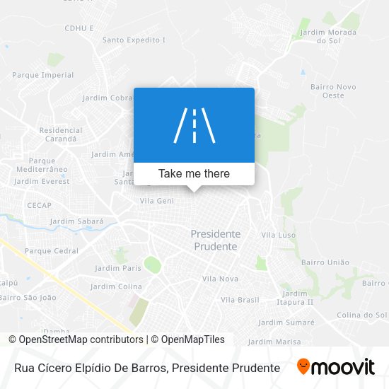 Rua Cícero Elpídio De Barros map