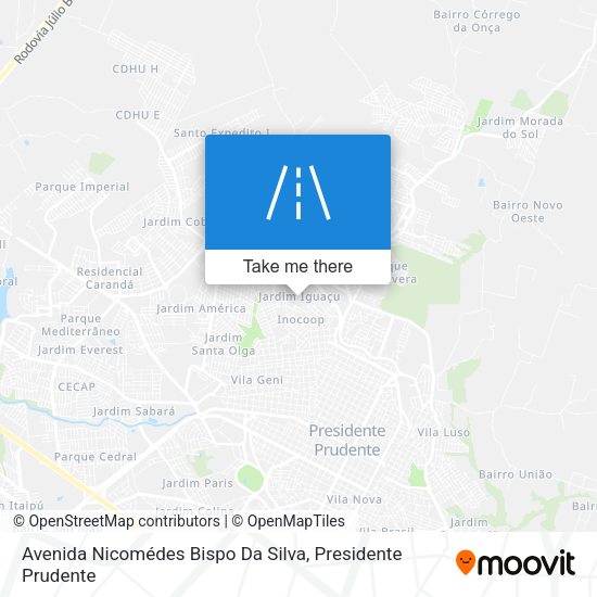 Avenida Nicomédes Bispo Da Silva map