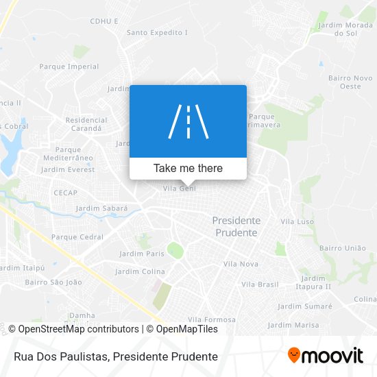 Rua Dos Paulistas map