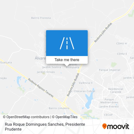 Rua Roque Domingues Sanches map