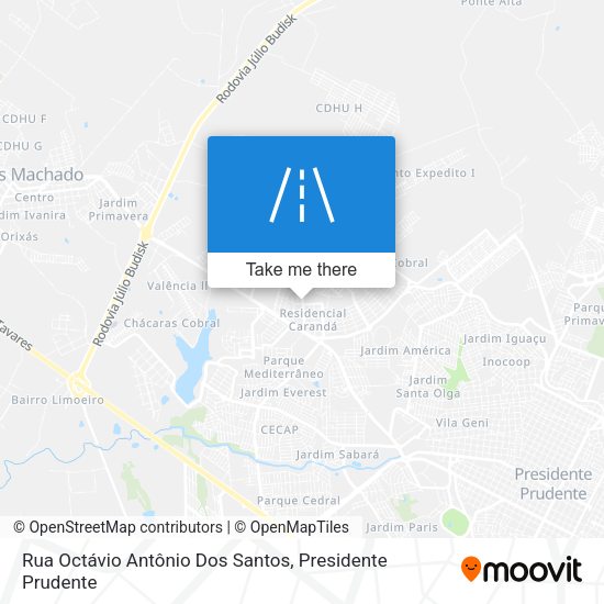 Rua Octávio Antônio Dos Santos map