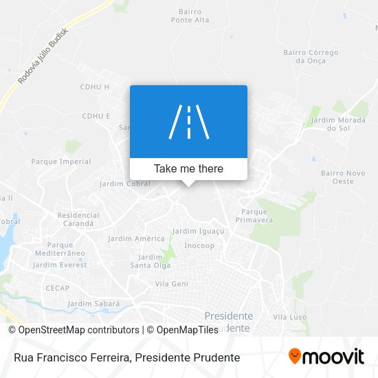 Rua Francisco Ferreira map