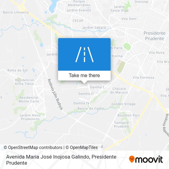 Avenida Maria José Inojosa Galindo map
