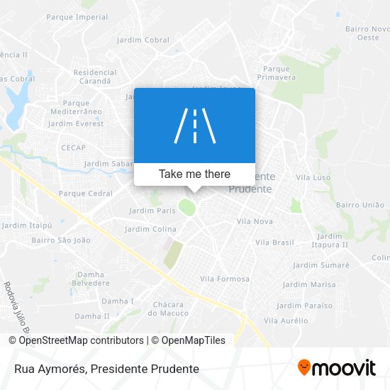 Rua Aymorés map