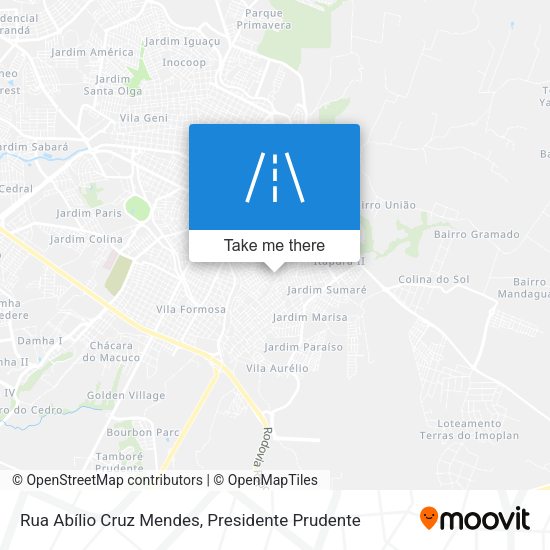 Rua Abílio Cruz Mendes map