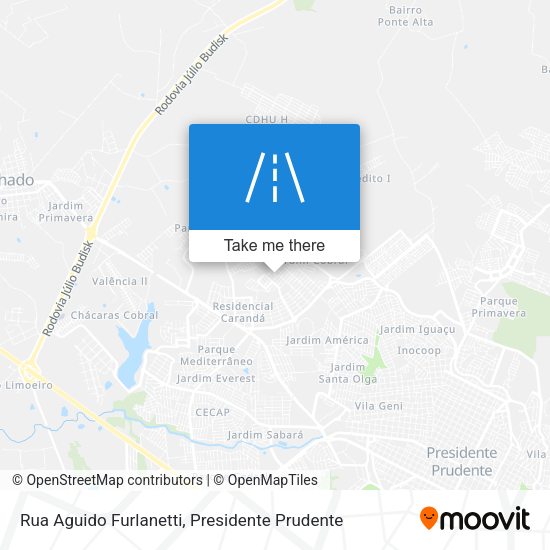 Rua Aguido Furlanetti map