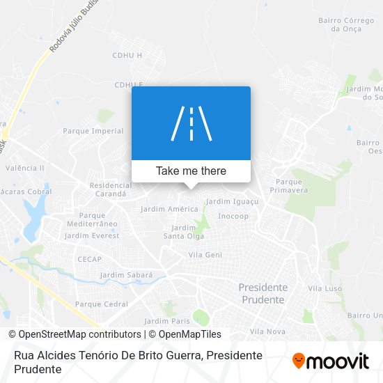 Rua Alcides Tenório De Brito Guerra map