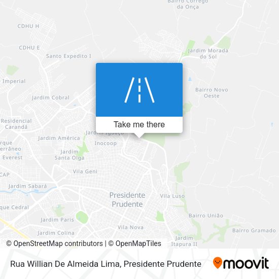 Rua Willian De Almeida Lima map